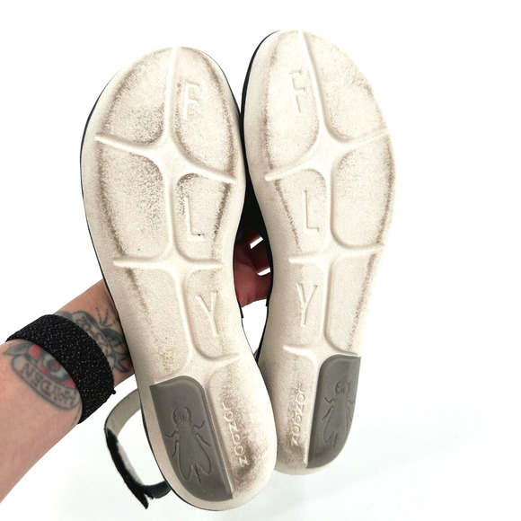 Fly London Womens Mafi Sandals Size 40/US 9 Comfort Leather Boho Minimalist - Picture 8 of 9